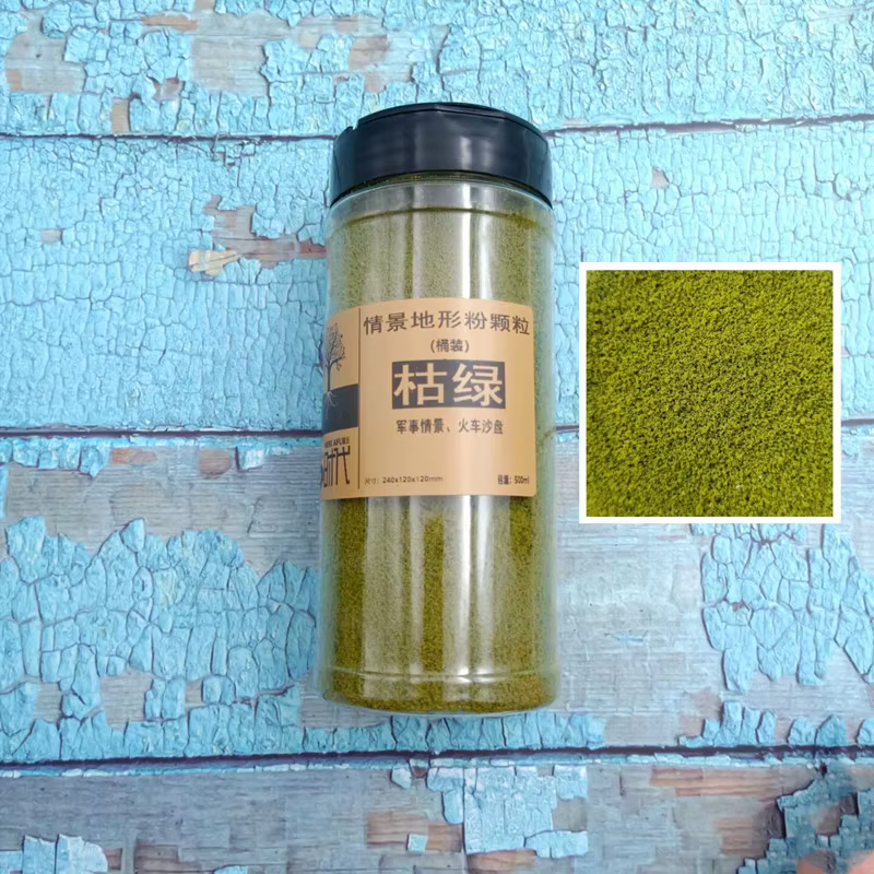 500 ml/bouteille Simulation arbre poudre modèle gazon troupeau pelouse Nylon herbe poudre Train cons