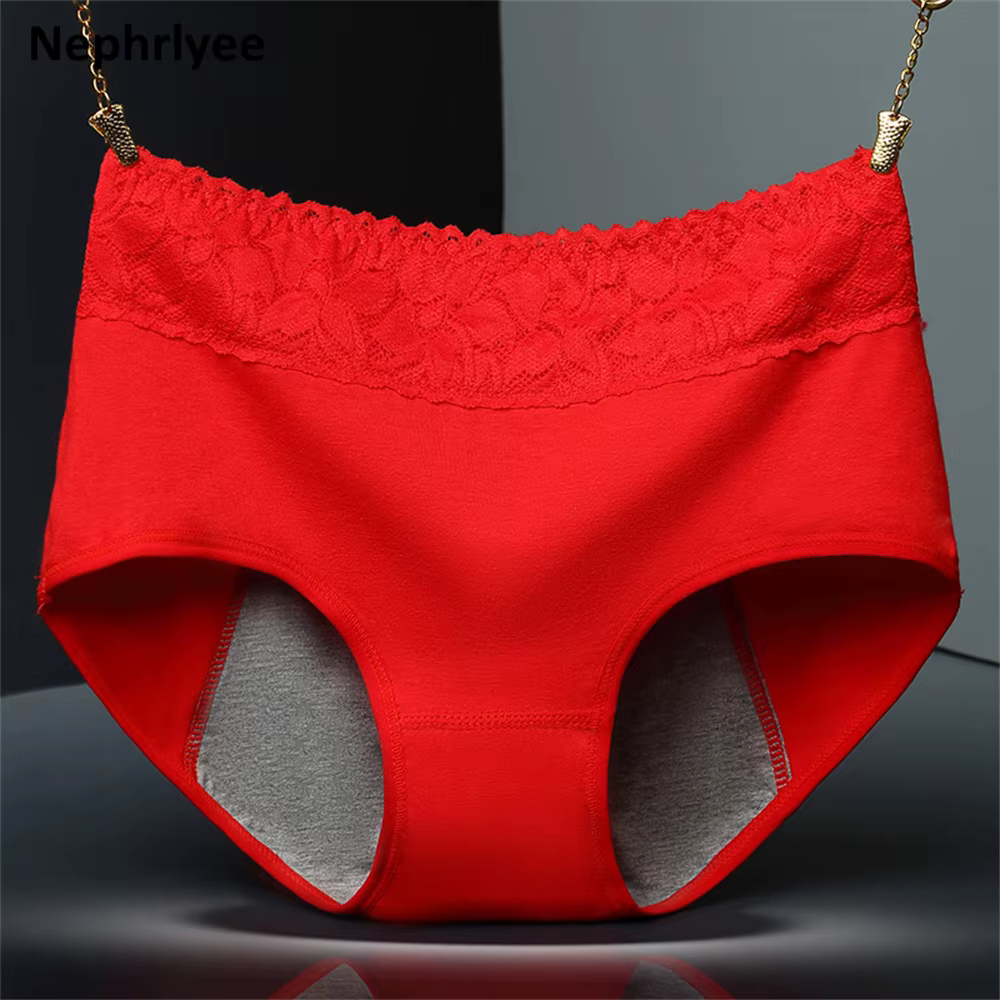 Culotte Menstruelle Imperméable en Coton à Absorption Rapide pour Femme, Sous-Vêtement de Fille, Lin