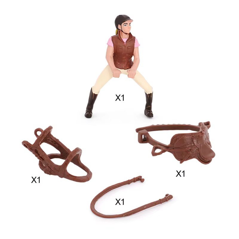 Chevalier équestre chaud cavalier animaux chevaux modèles Action & jouets ​ Figurines Solide Appaloo