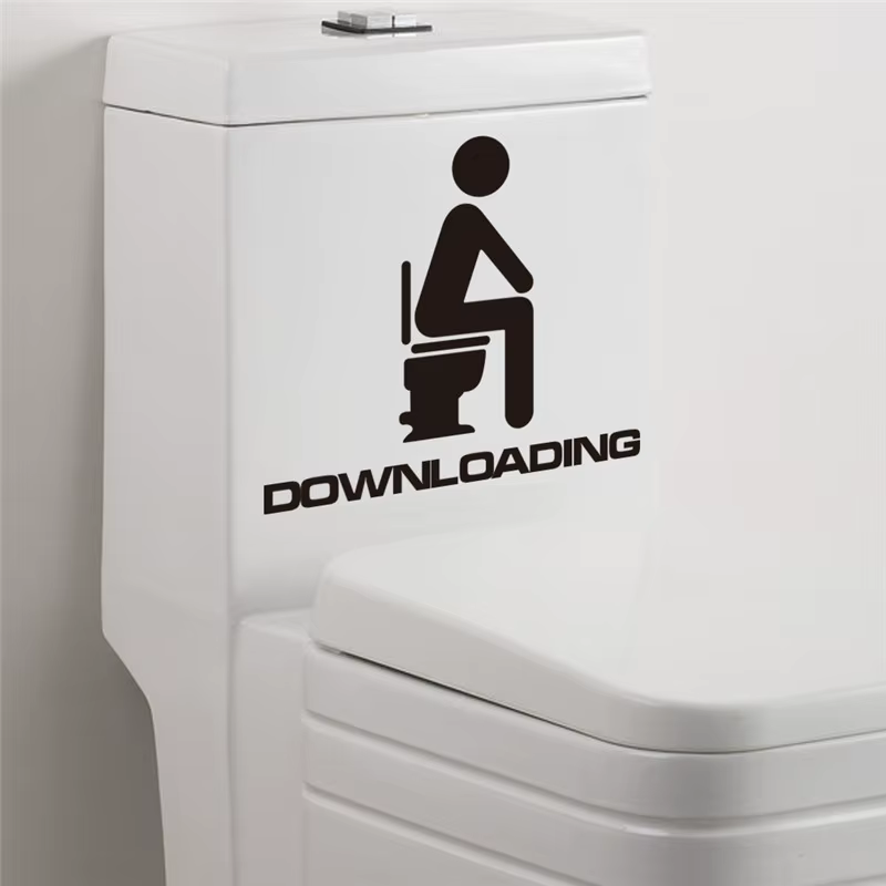 Autocollants de porte de signe d'entrée de toilette de WC, pour lieu public, décoration de la maison