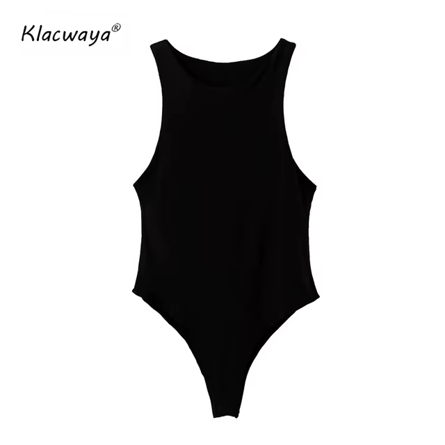 Body sans manches pour Femme, Sexy, moulant, élastique, kaki, élégant, décontracté, soirée, Club, 20