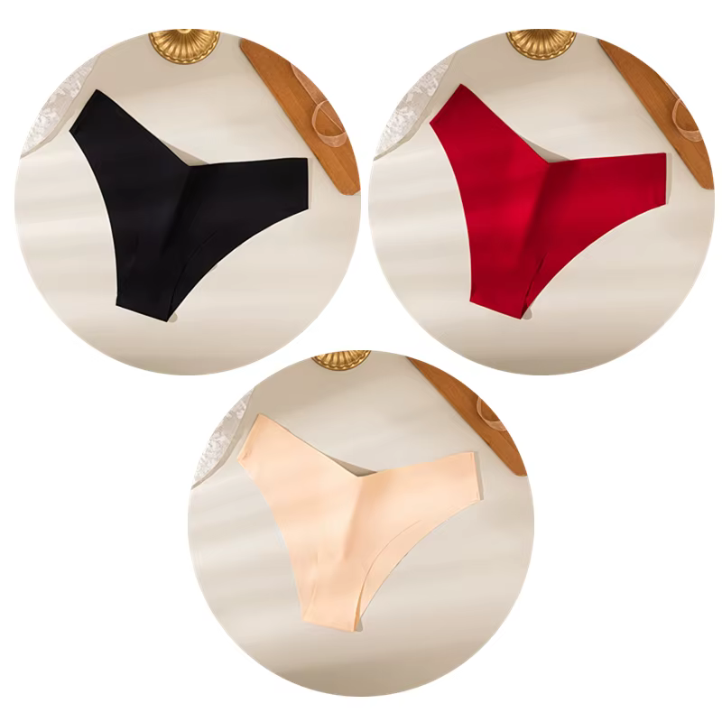 TrowBridge 3 pièces/ensemble culottes pour femmes sous-vêtements sans couture coupe en V Lingerie re
