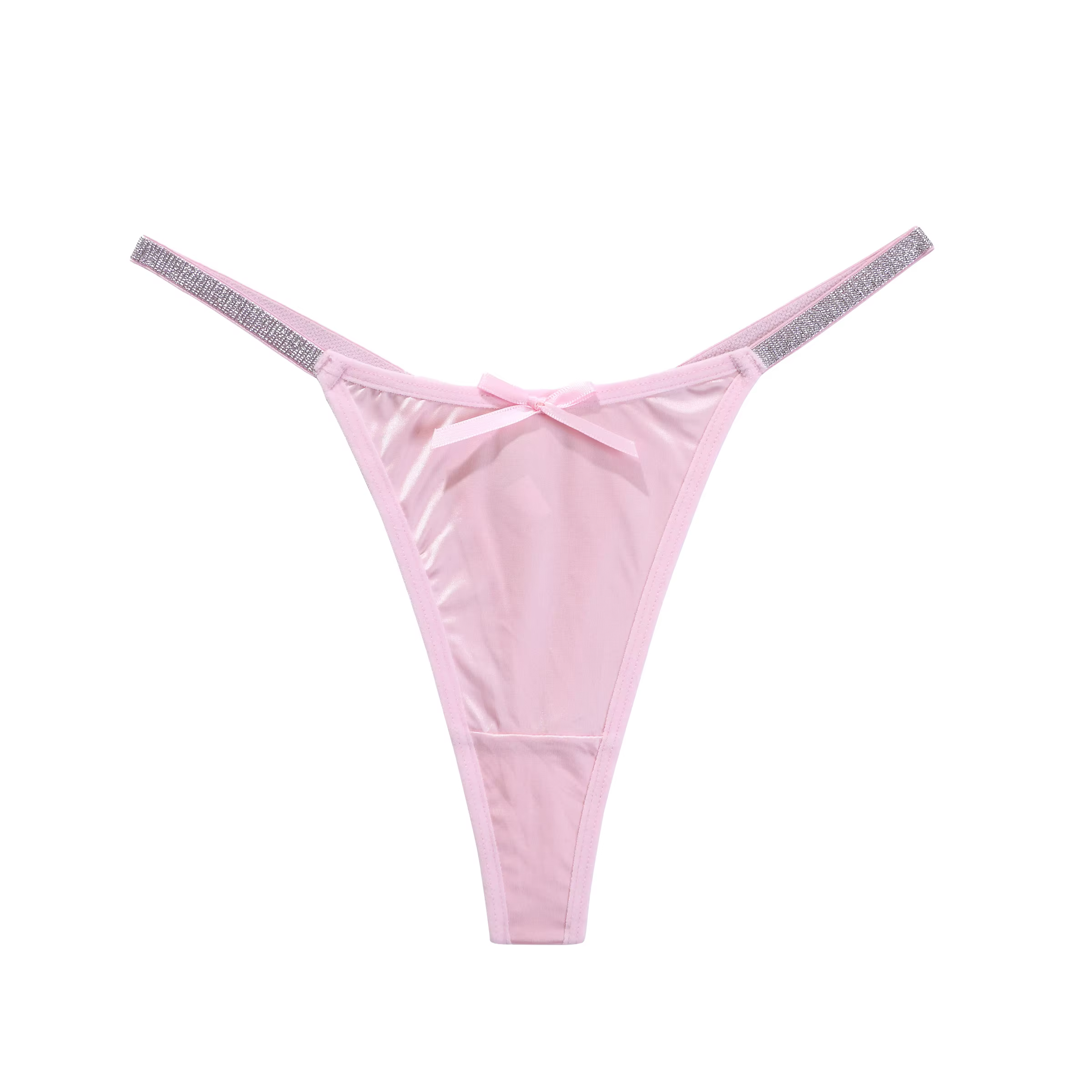 Slip string pour femmes, doux, confortable, couleur unie, sous-vêtement Sexy avec ceinture fine, Lin
