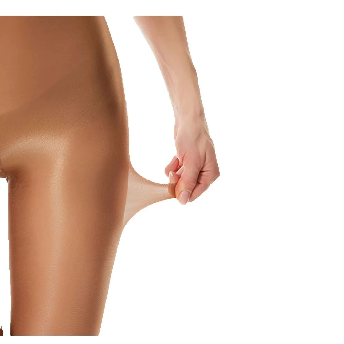 Collants brillants 70D haute élasticité grande taille effet huileux, collants sculptants couleur cha
