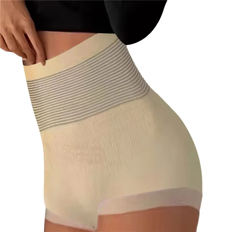 Culotte gainante taille haute respirante pour femme, amincissante, effet ventre plat, rehausseur de