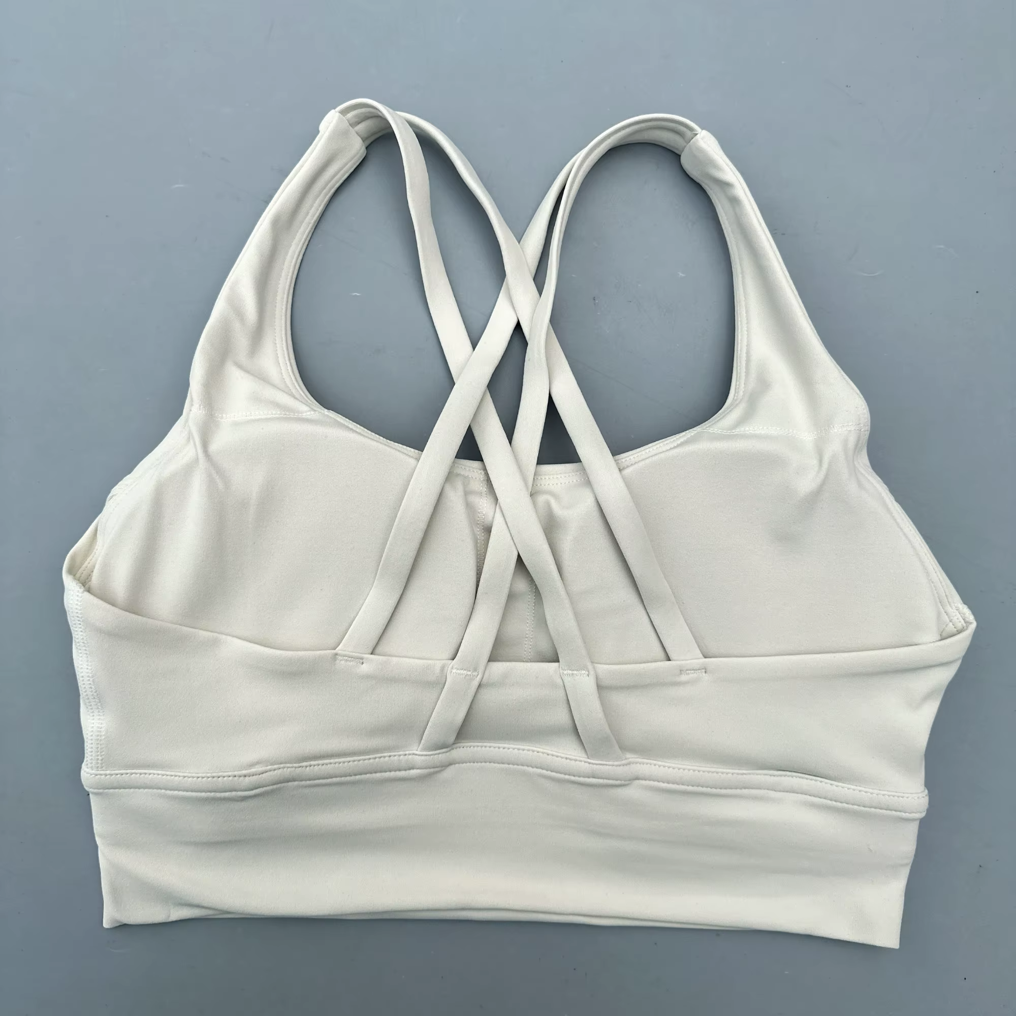 Soutien-gorge de Fitness pour femmes, couleur unie, dos croisé, collants, gilet de Yoga, haute résis