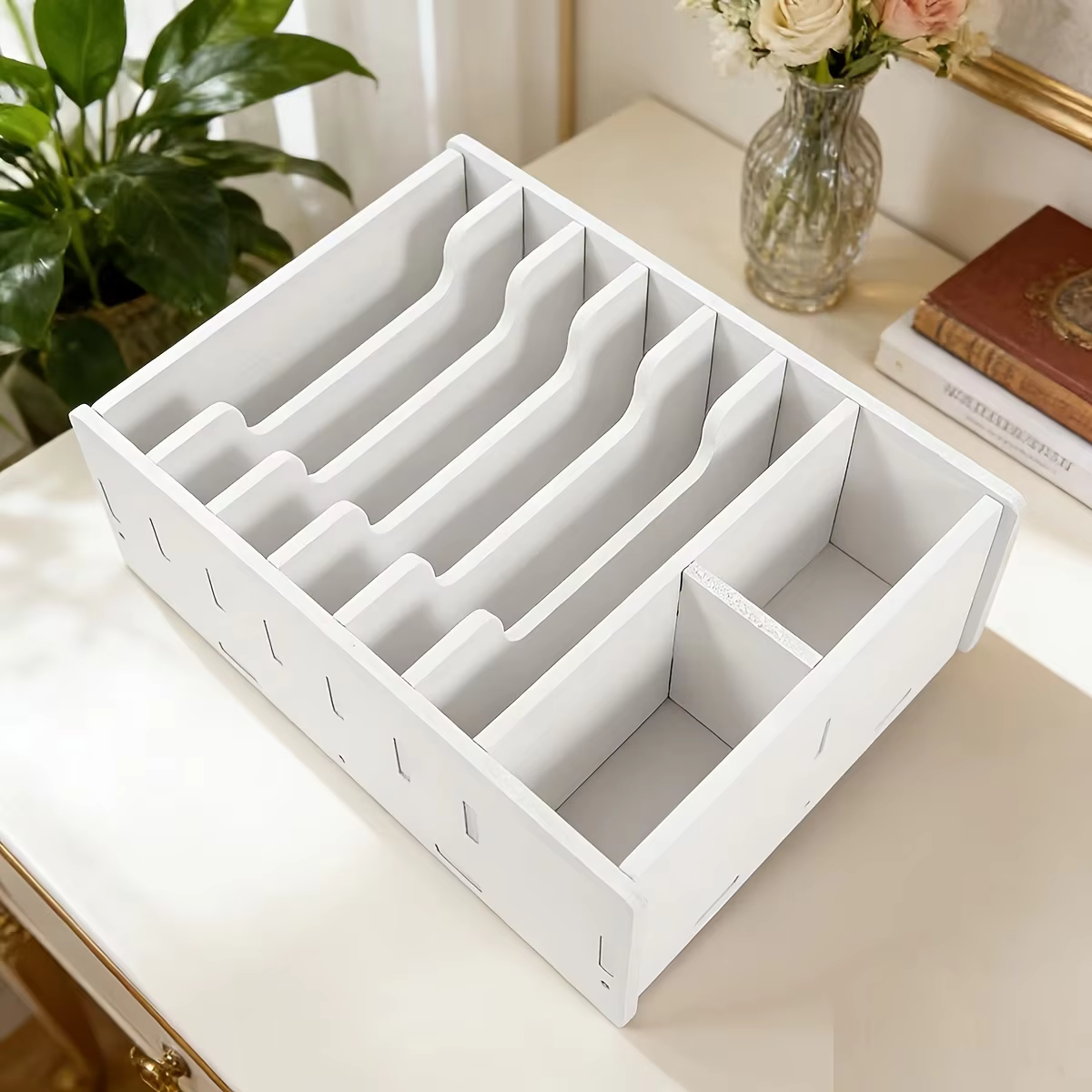 Tiroir-caisse 8 compartiments, plateau de rangement pour billets, boîte de tri de devises multi-comp