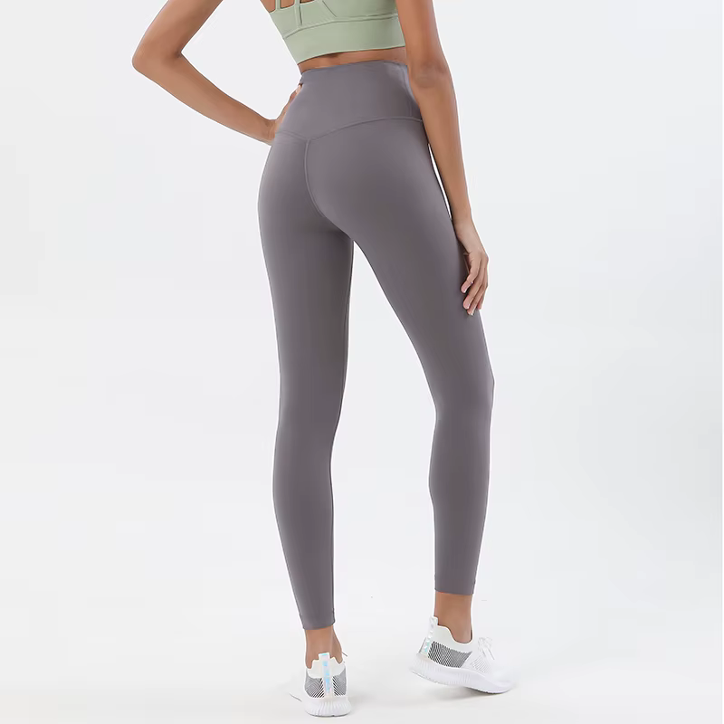 SOISOU-Legging en nylon pour femme, pantalon de yoga sexy, taille haute, moulant, élastique, doux, r