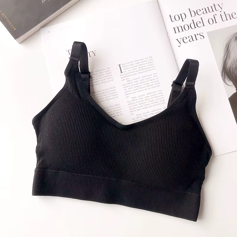 Soutien-gorge tubulaire pour femmes, haut court, dos sans couture, sous-vêtements de sport de plein