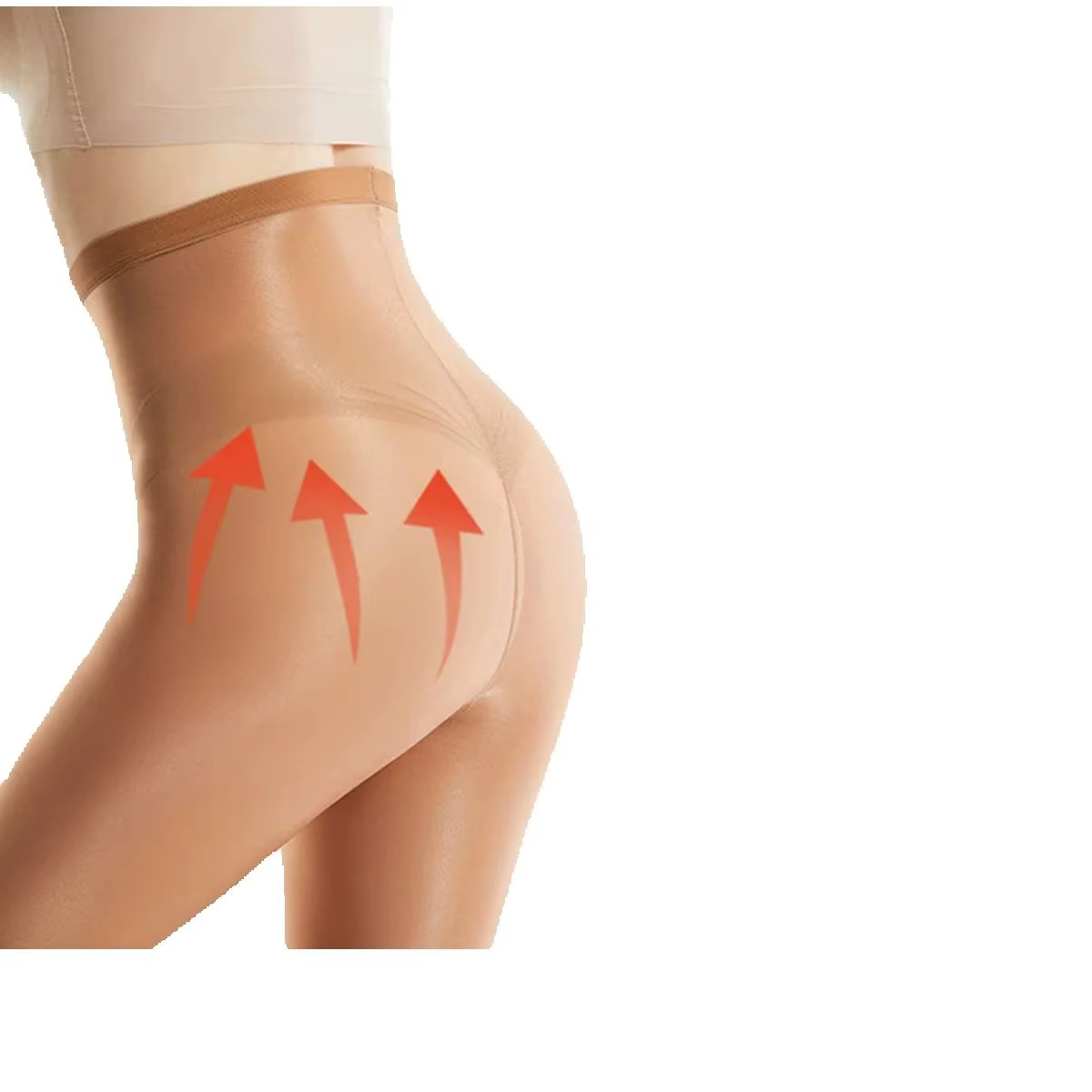 Collants brillants 70D haute élasticité grande taille effet huileux, collants sculptants couleur cha
