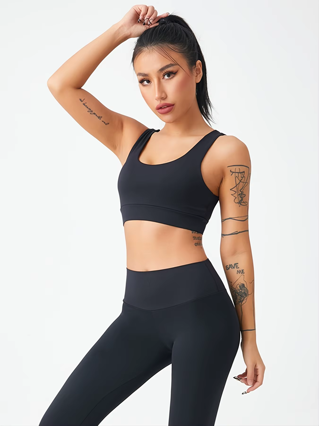 Pantalon de Yoga taille haute pour le levage des fesses, froncé, hanche pêche, séchage rapide, respi