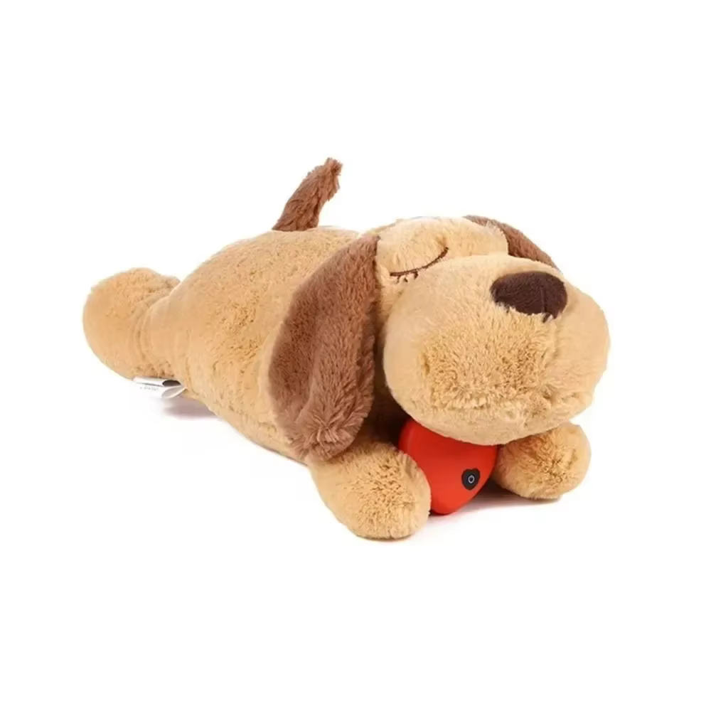 Aide au sommeil chien battement de coeur jouet soulagement de l'anxiété formation comportementale co