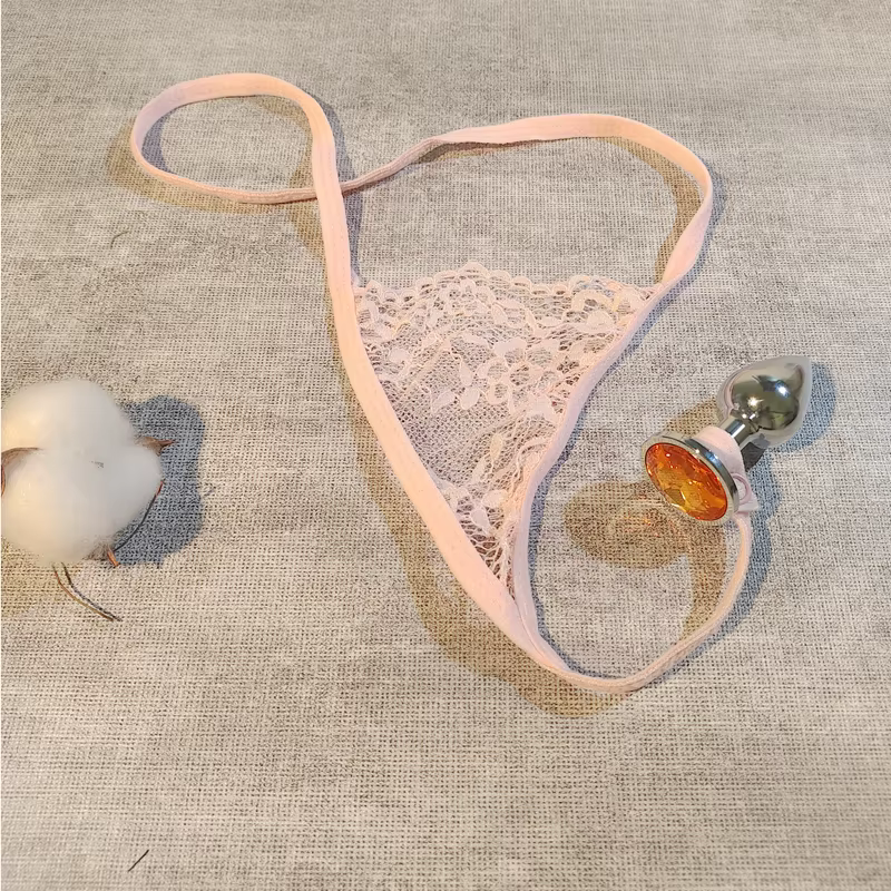 Culotte string ajustable sexy pour plug anal, expansion anale, culotte T-back, masseur de prostate,