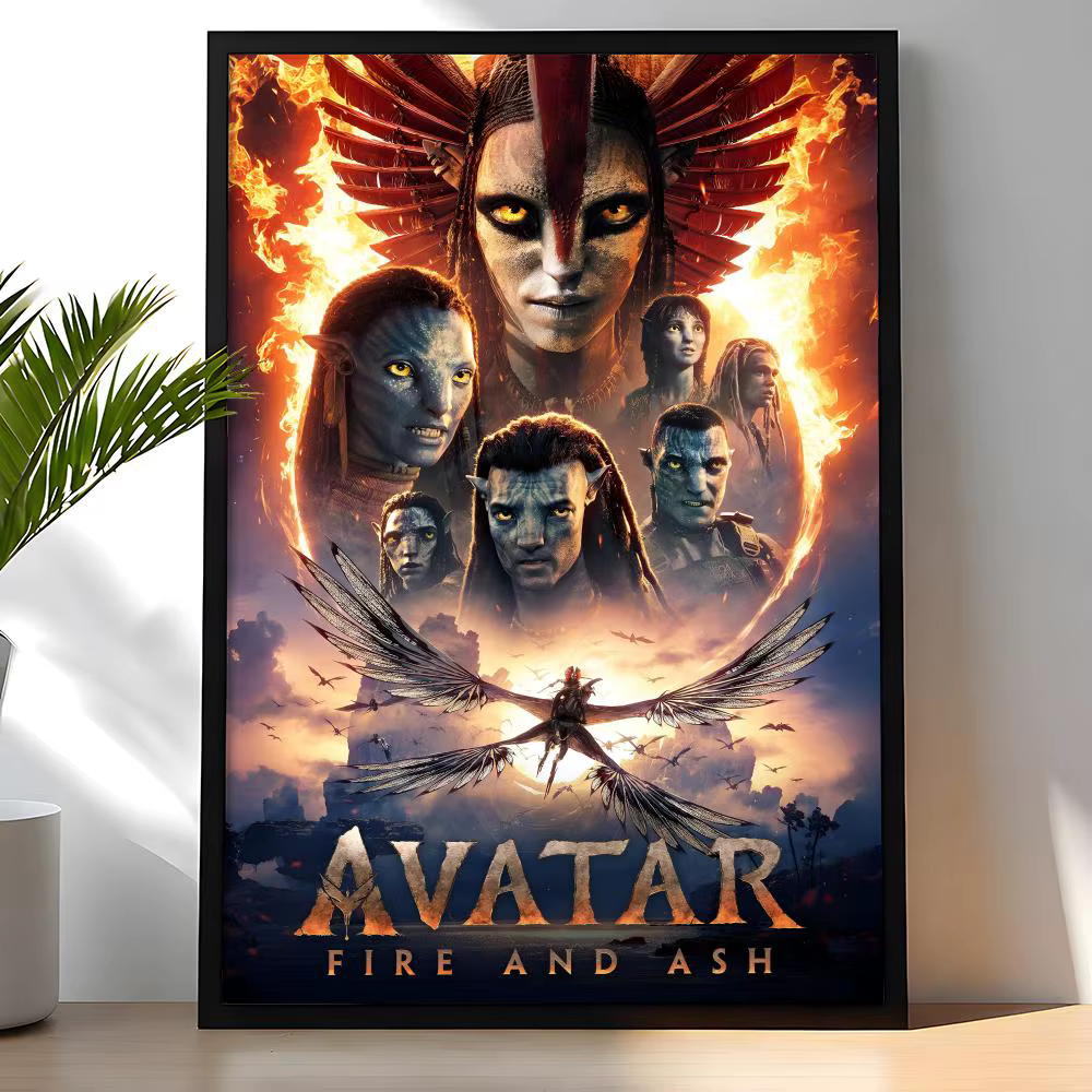 Affiche de film A-Avatar Pandora Fire and Ash en PVC HD, autocollante, moderne, pour la maison, le b