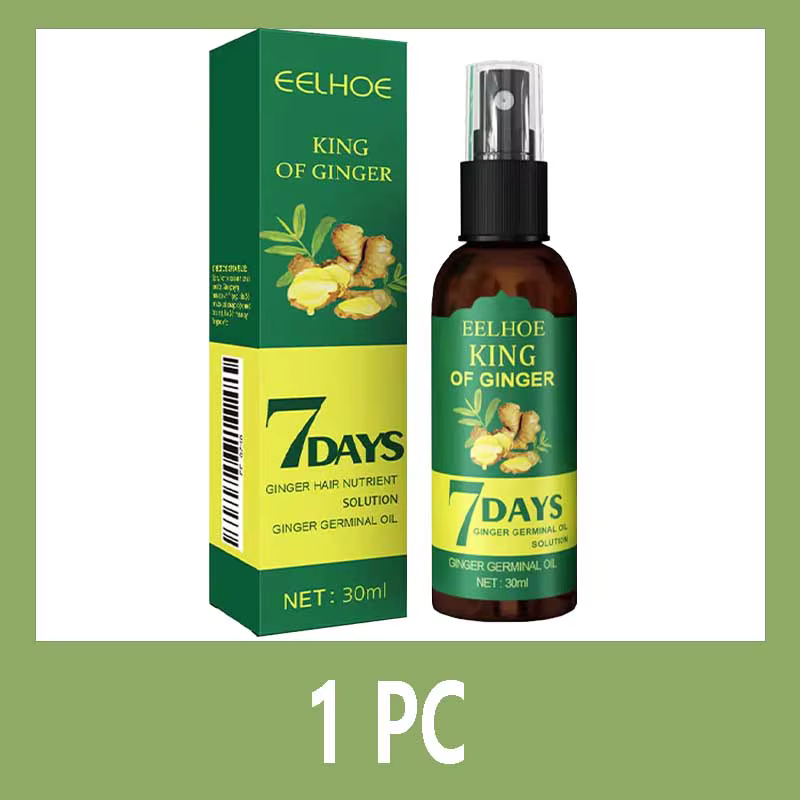 Sérum de croissance des cheveux au gingembre, prévient la perte de cheveux, traitement du cuir cheve