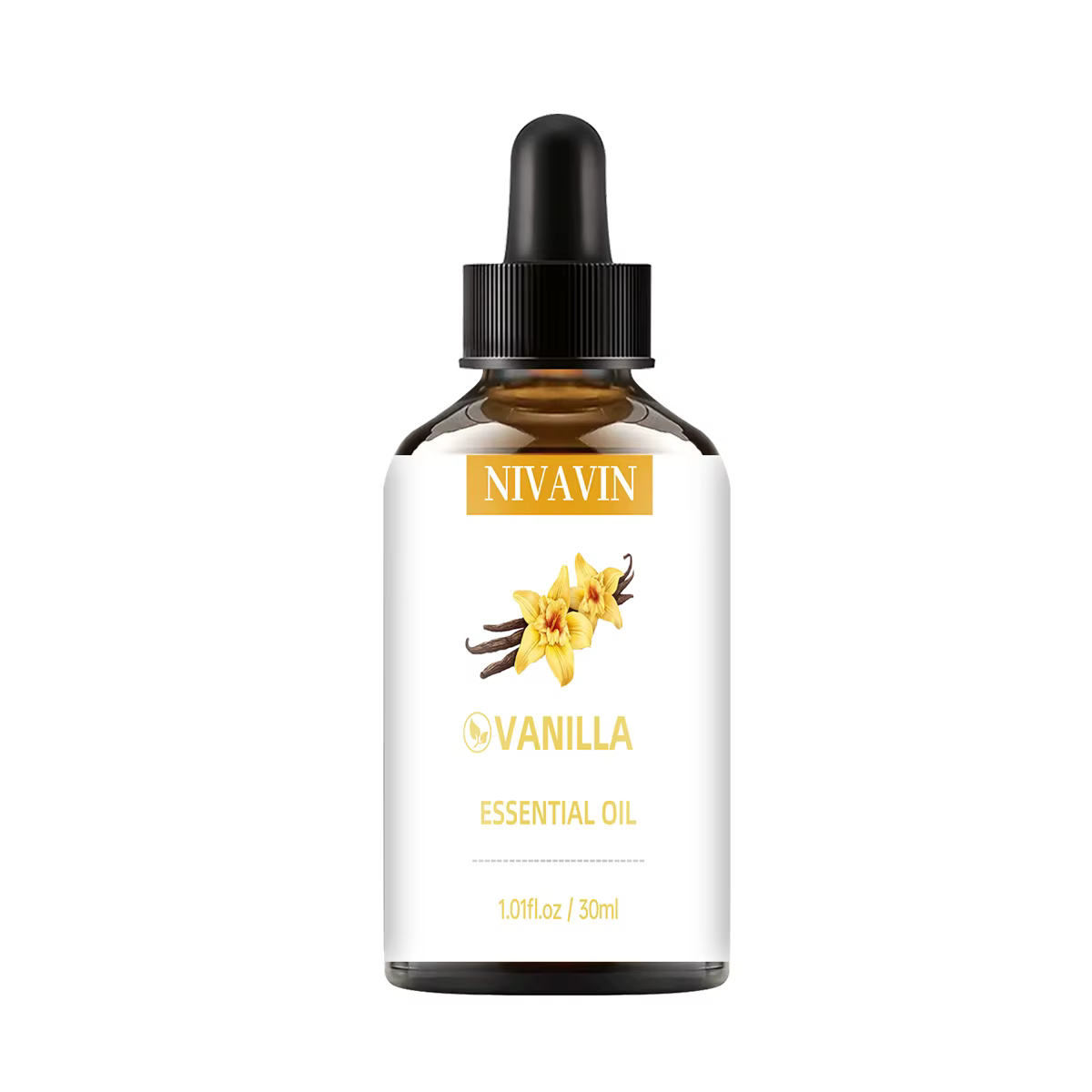Huile essentielle de vanille NIVAVIN 30ml/60ml/100ml, naturellement extraite, parfum riche, senteur 