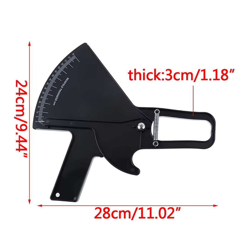 Pince à plis cutanés de 80 mm pour la mesure de la graisse corporelle, testeur et analyseur de fitne