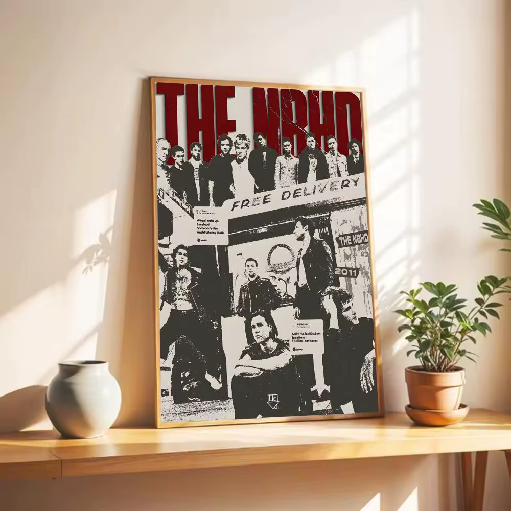Affiche de musique de groupe indépendant, affiche murale T-The Neighborhood, impression artistique,