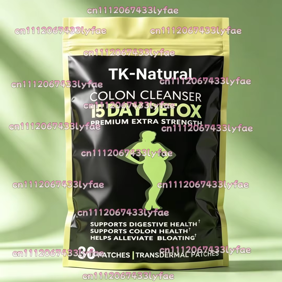 30 Patchs Détox Transdermiques Nettoyants pour le Côlon, Laxatifs Naturels, Soulagement de la Consti