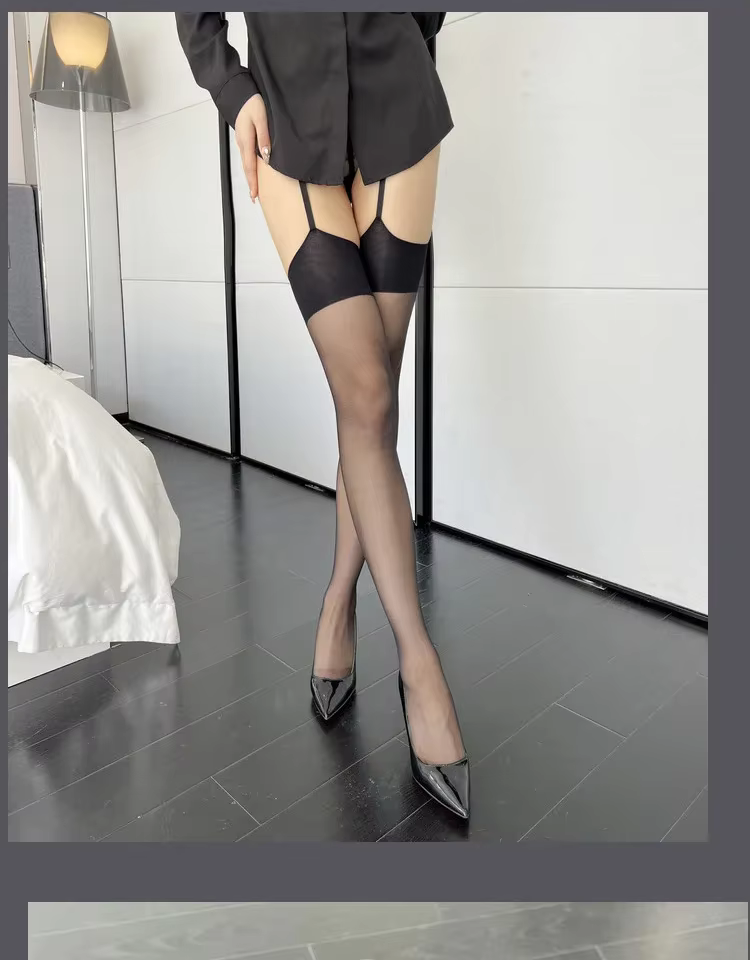 Collants Sexy à entrejambe ouvert femmes collants sans entrejambe extensible collants transparents n