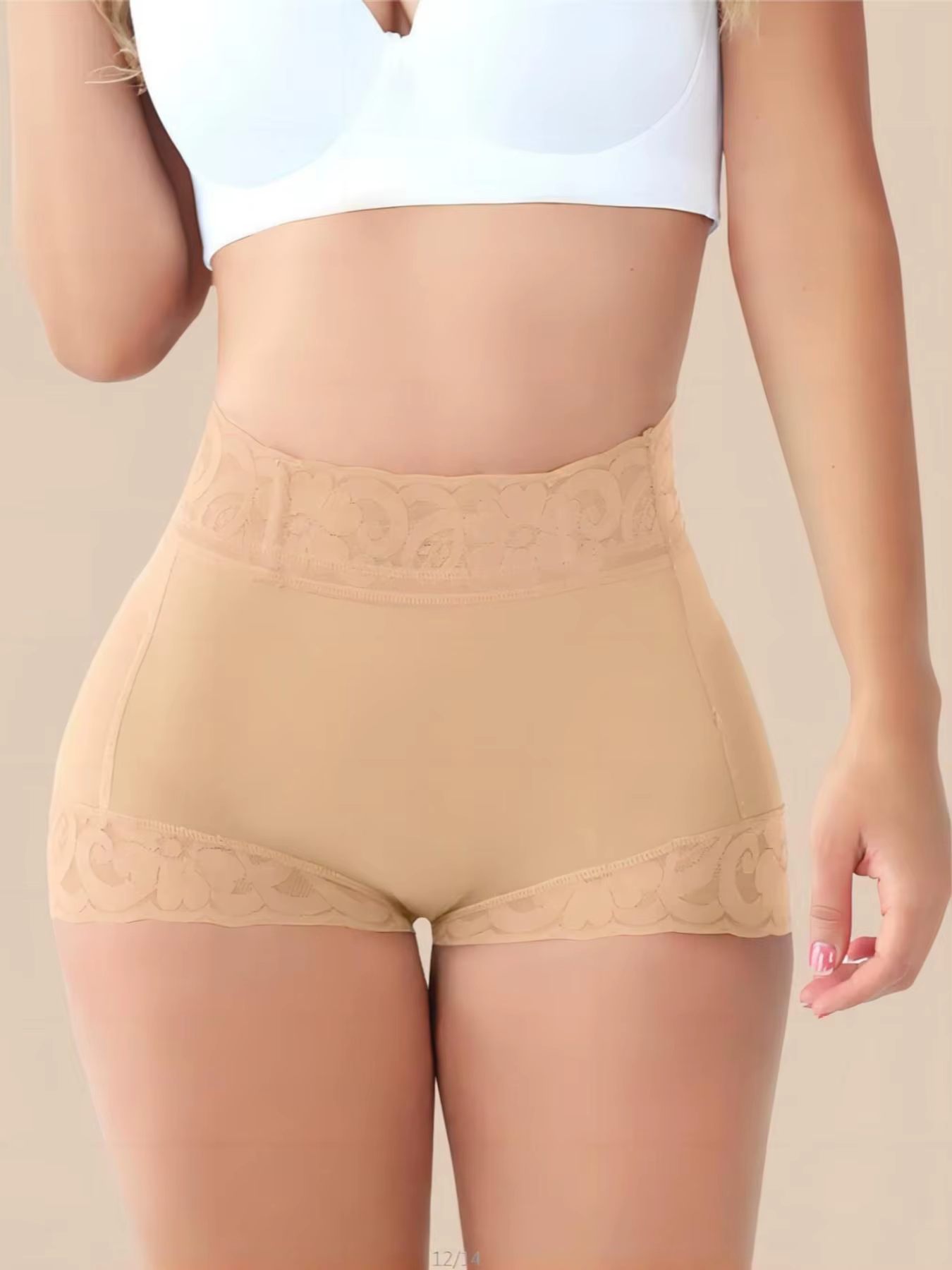 Shorts gainants taille haute colombiens pour femme, effet rehausseur de fesses, pour des courbes acc