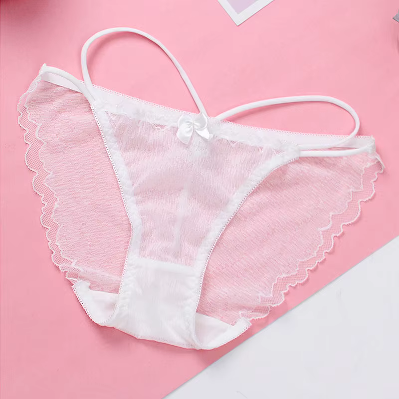 Culotte femme sans couture glace soie sous-vêtements sexy femmes dames slips respirants Sexy dentell