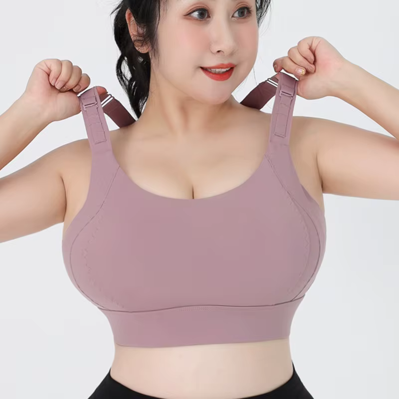 Soutien-gorge de sport grande taille 5XL pour femmes, sous-vêtements résistants aux chocs, Gym, Fitn