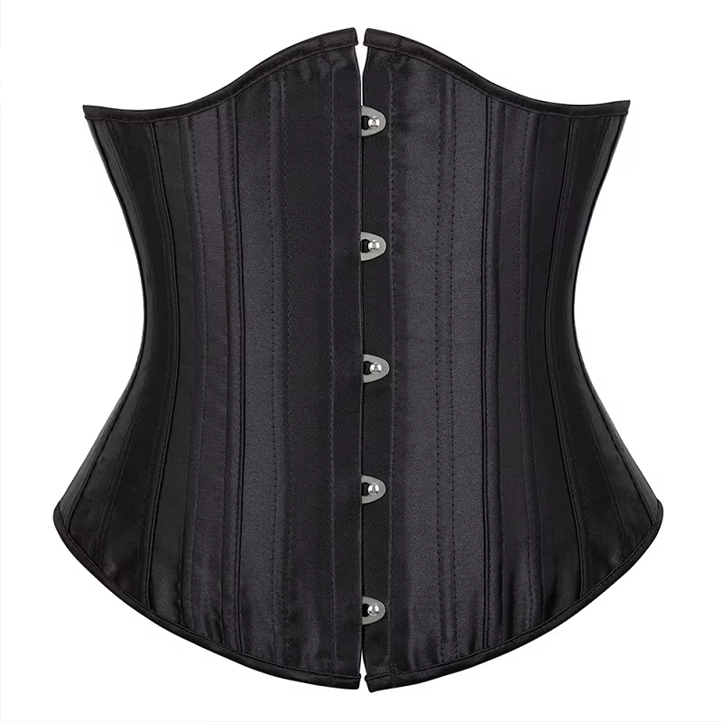 Minceur corps Shaper femme Sexy taille formateur sous le buste Corsets et Bustiers Satin acier désos