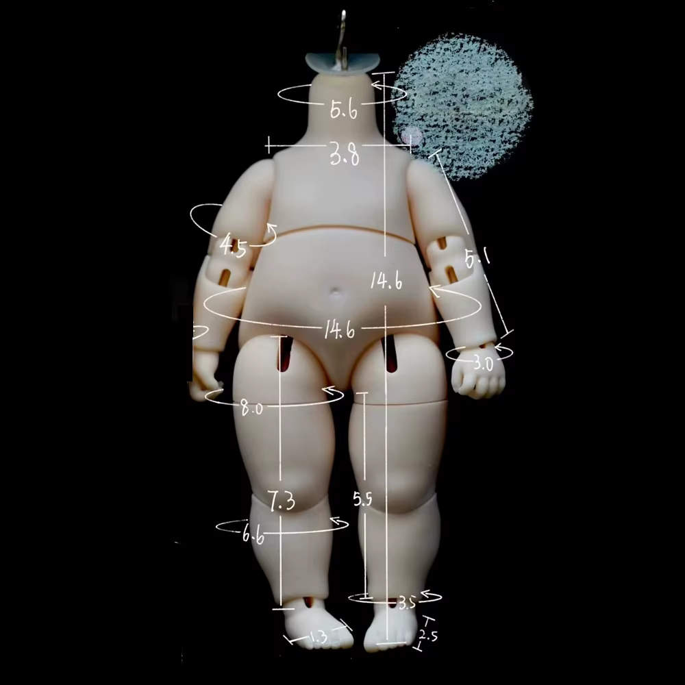 Corps de poupée BJD en résine, corps mobile articulé, 1/6