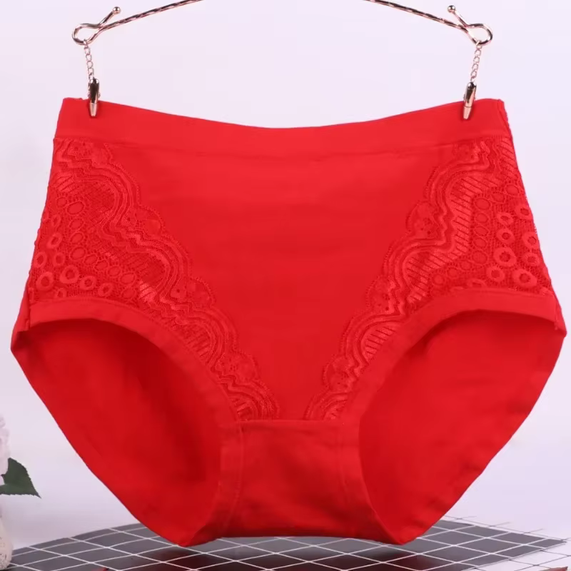 ChimeCulotte taille haute en coton pour femme d'âge moyen, sous-vêtement pour homme et femme d'âge m