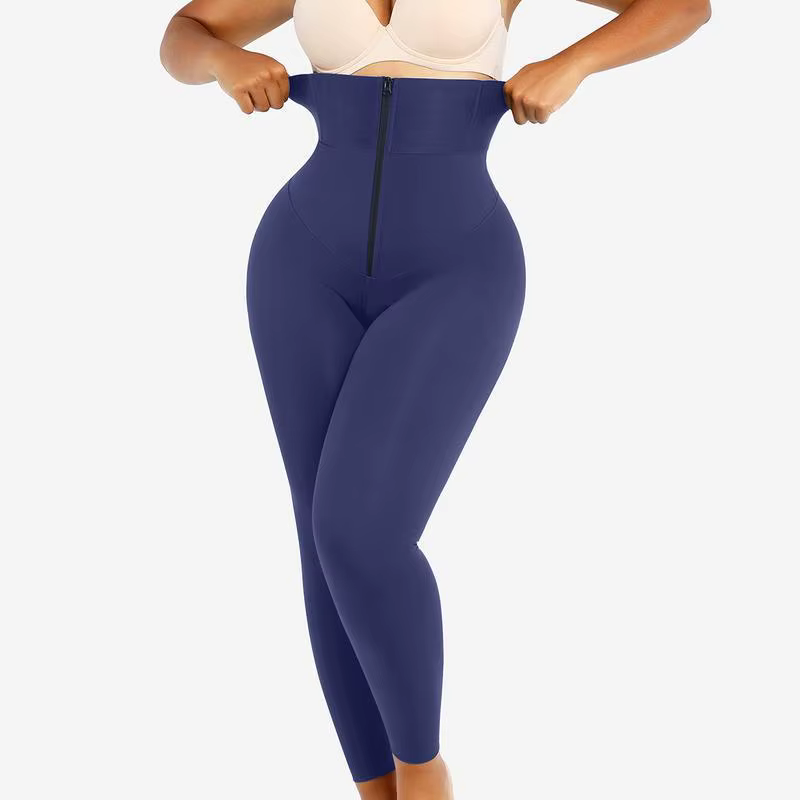 Leggings longs taille haute sculptants et amincissants, avec contrôle du ventre, effet corset BBL, F