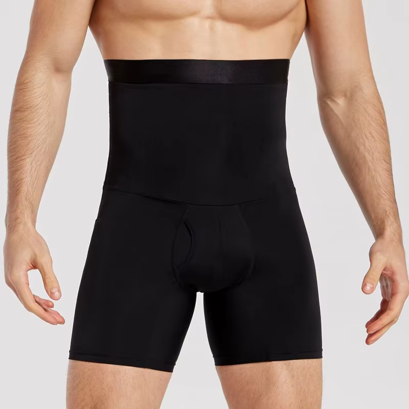 Hommes ventre contrôle Shorts corps Shaper Compression taille haute formateur ventre contrôle minceu