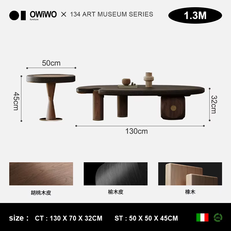 Table basse ronde de salle à manger, table de salon, table d'appoint, table basse gain de place, tab