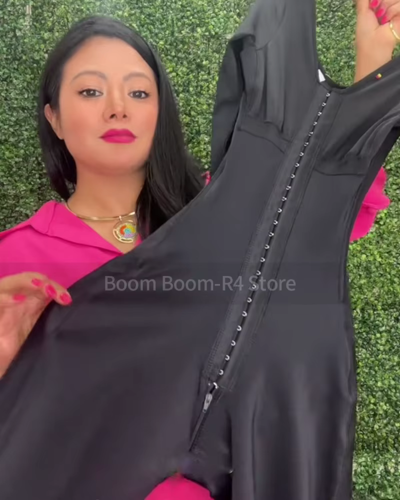Combinaison Shapewear à manches courtes, Fajas Colombianas, contrôle du ventre, rehausseur de fesses