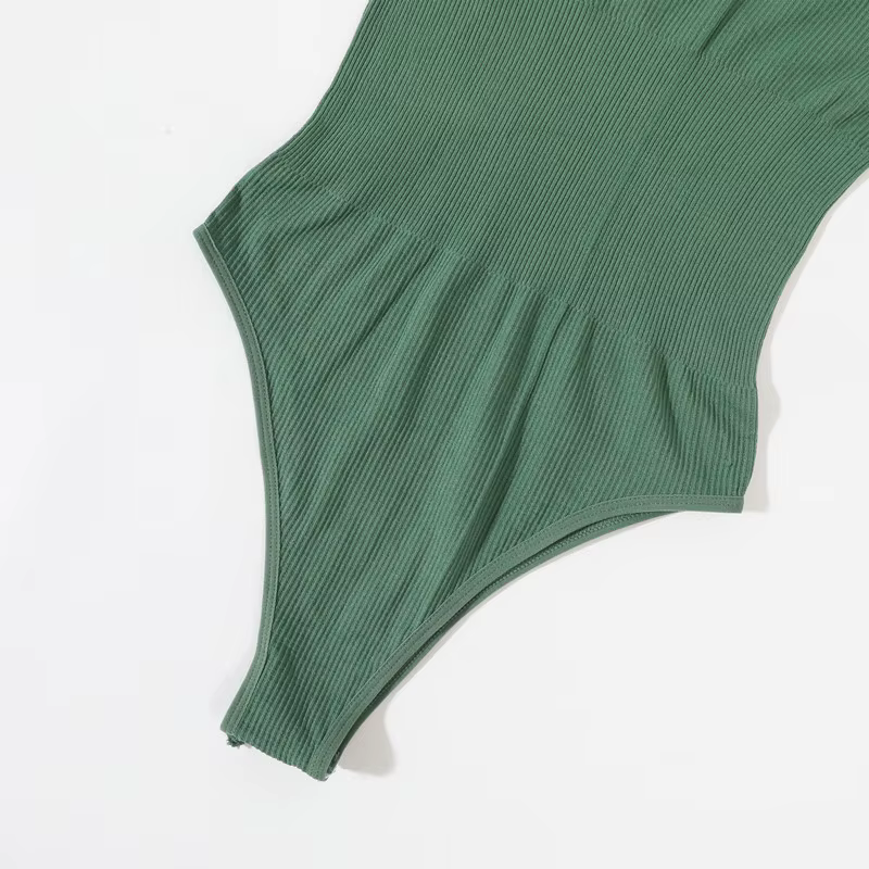 Body débardeur sans couture côtelé sans armatures pour femme, extensible, gainant, confortable pour 