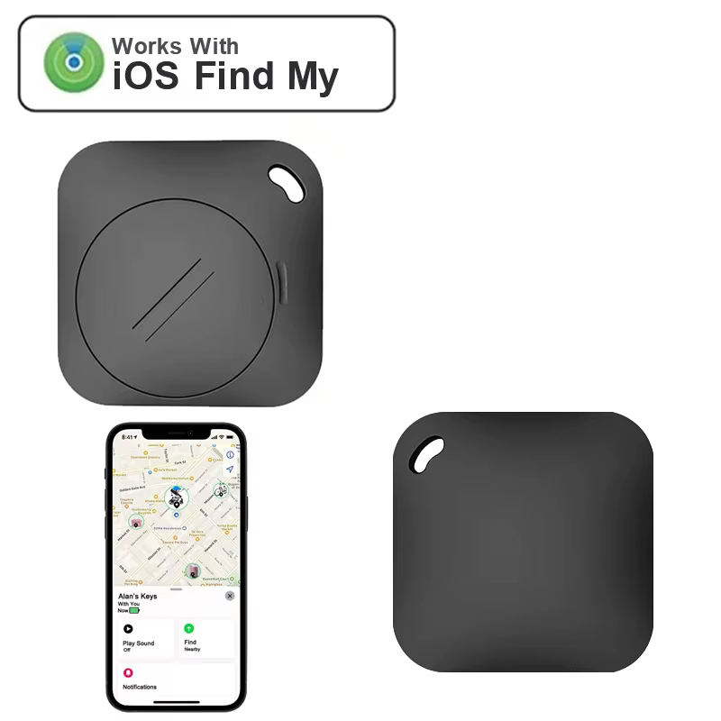 Nouveau traceur GPS Anti-perte, MINI localisateur carré noir pour utilisation antivol Mobile en conj