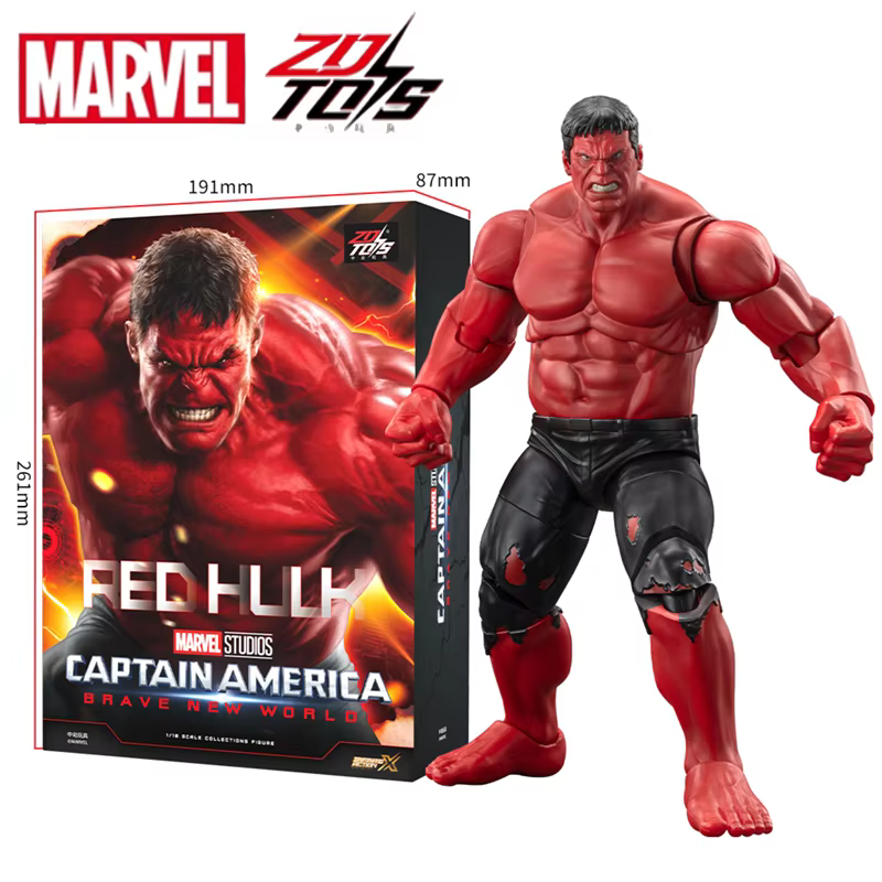 ZD Toys Marvel Captain America 4 Brave New World Red Hulk Collections Figurine d'action Cadeau