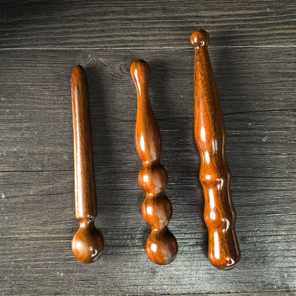 3 bâtons d'acupression en bois pour points corporels, bâtons de massage en bois pour les pieds, adap