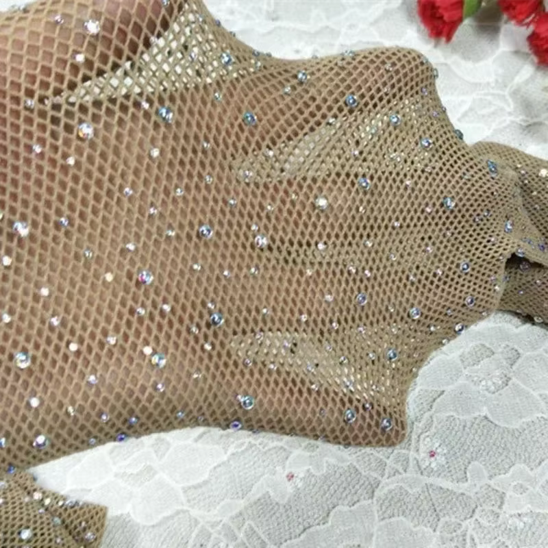 Collants résille brillants à la mode, petite maille fine à paillettes pour femmes, été, Sexy, porte-