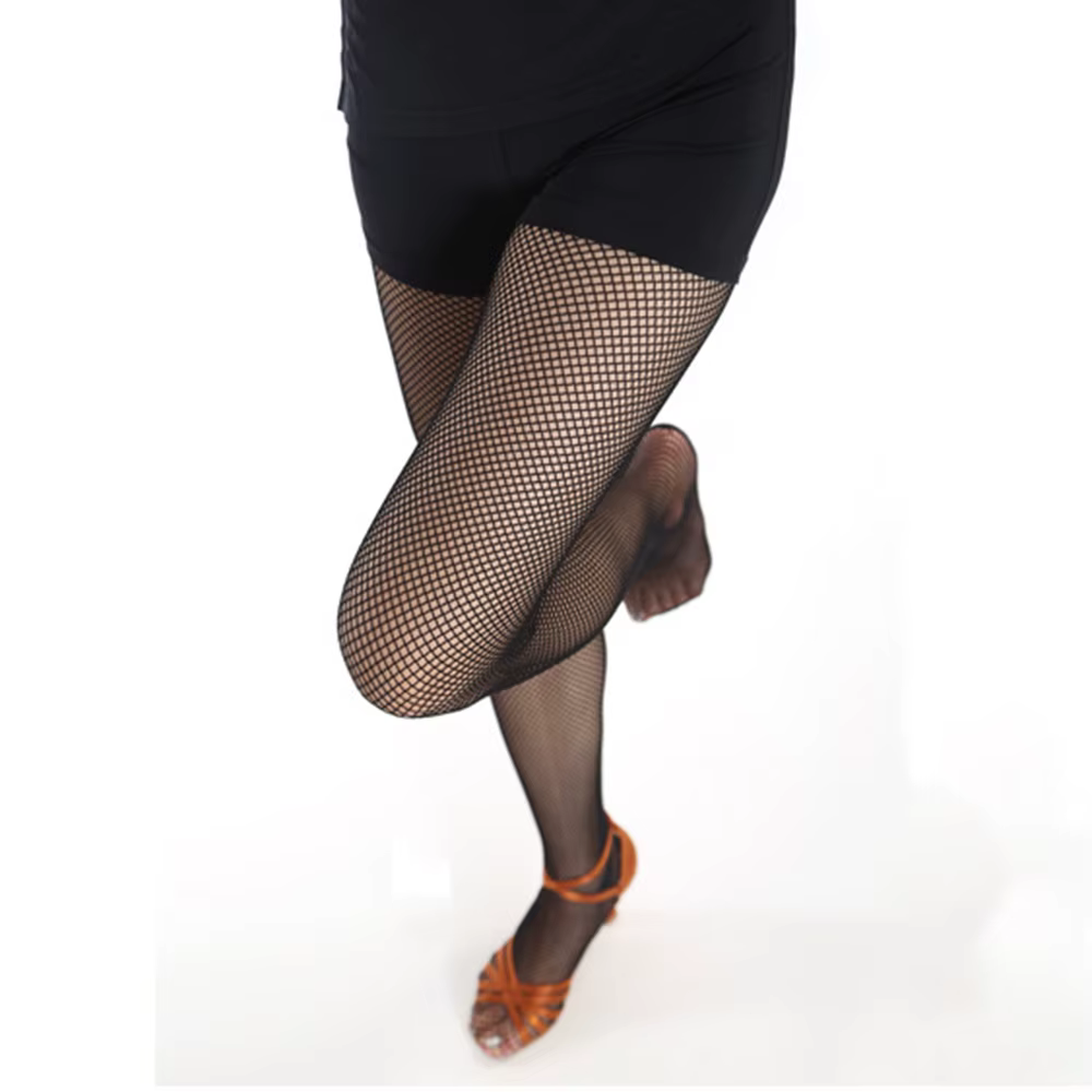 Collants en maille professionnels bas résille de danse latine compétition spécial fil dur collants é