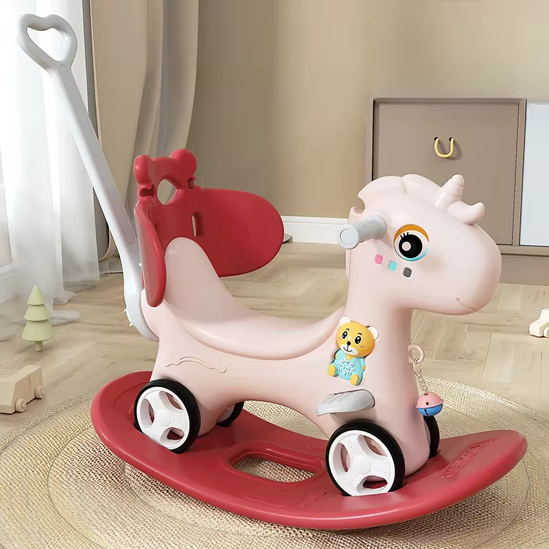 Cheval à bascule pour tout-petits, jouet à bascule pour bébé, cadeau d'anniversaire et de noël amusa