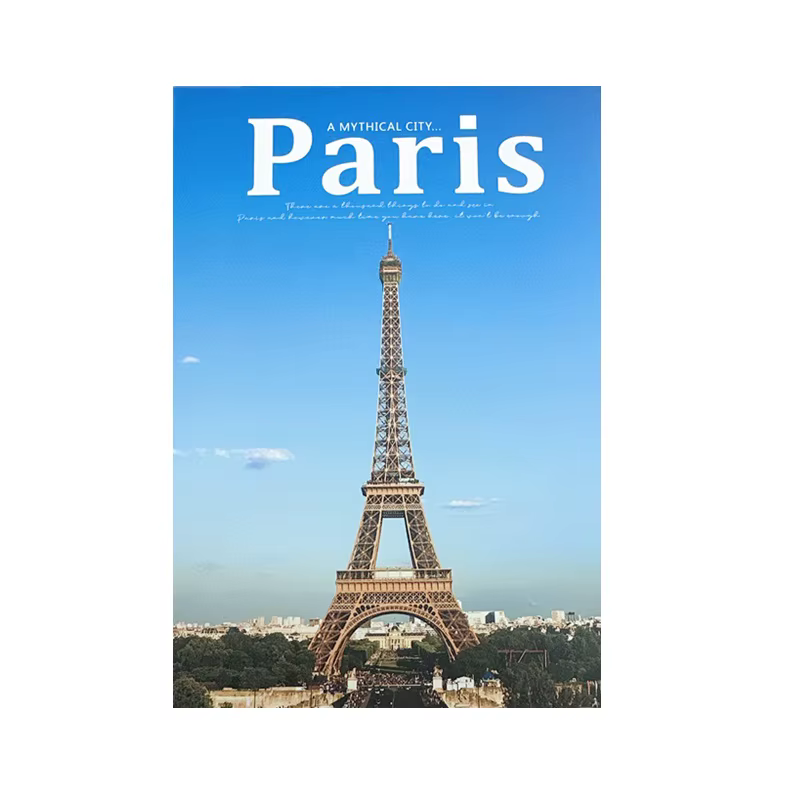  Ensemble de 30 cartes postales de voyage à Paris - Cartes de vœux avec vue sur la Tour Eiffel et l