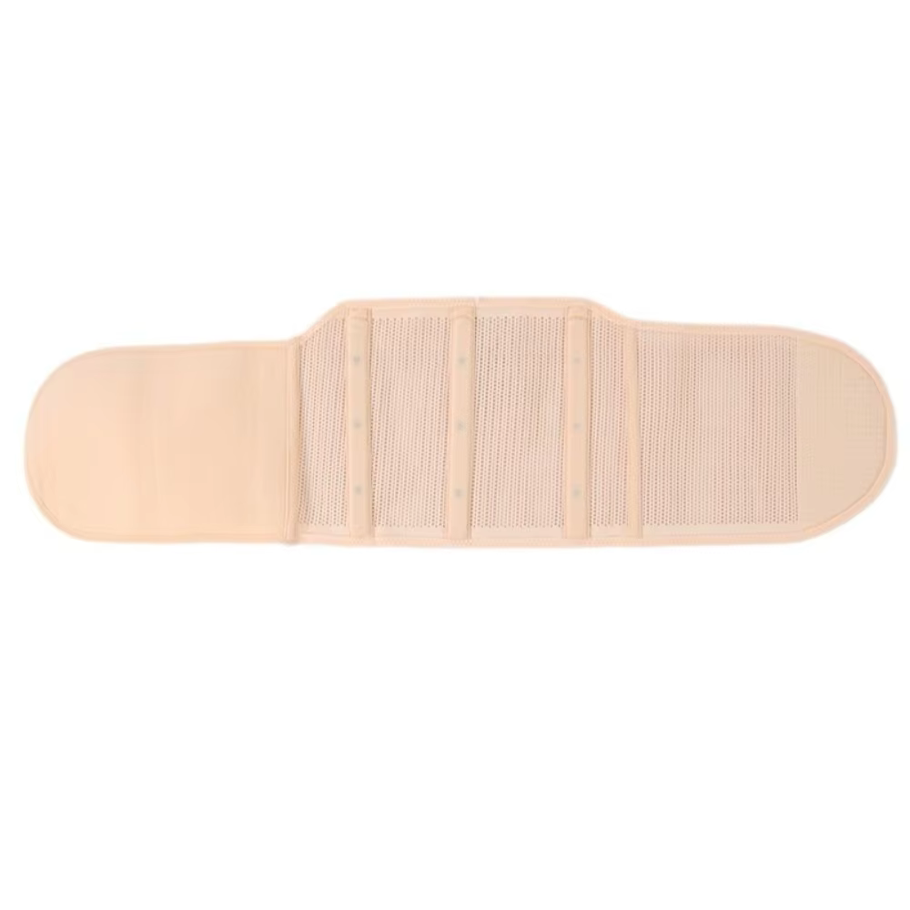 Ceinture de maintien post-partum magnétique en maille fine réglable, gaine amincissante sans couture