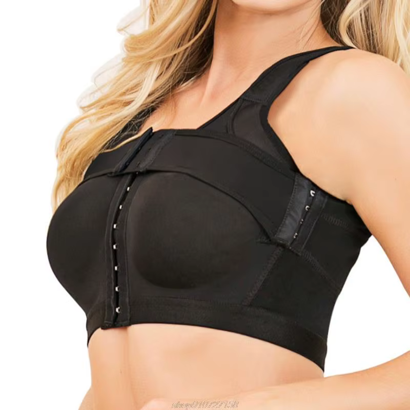 Soutien-gorge post-chirurgical à fermeture frontale pour femmes, correcteur de Posture, modelant le
