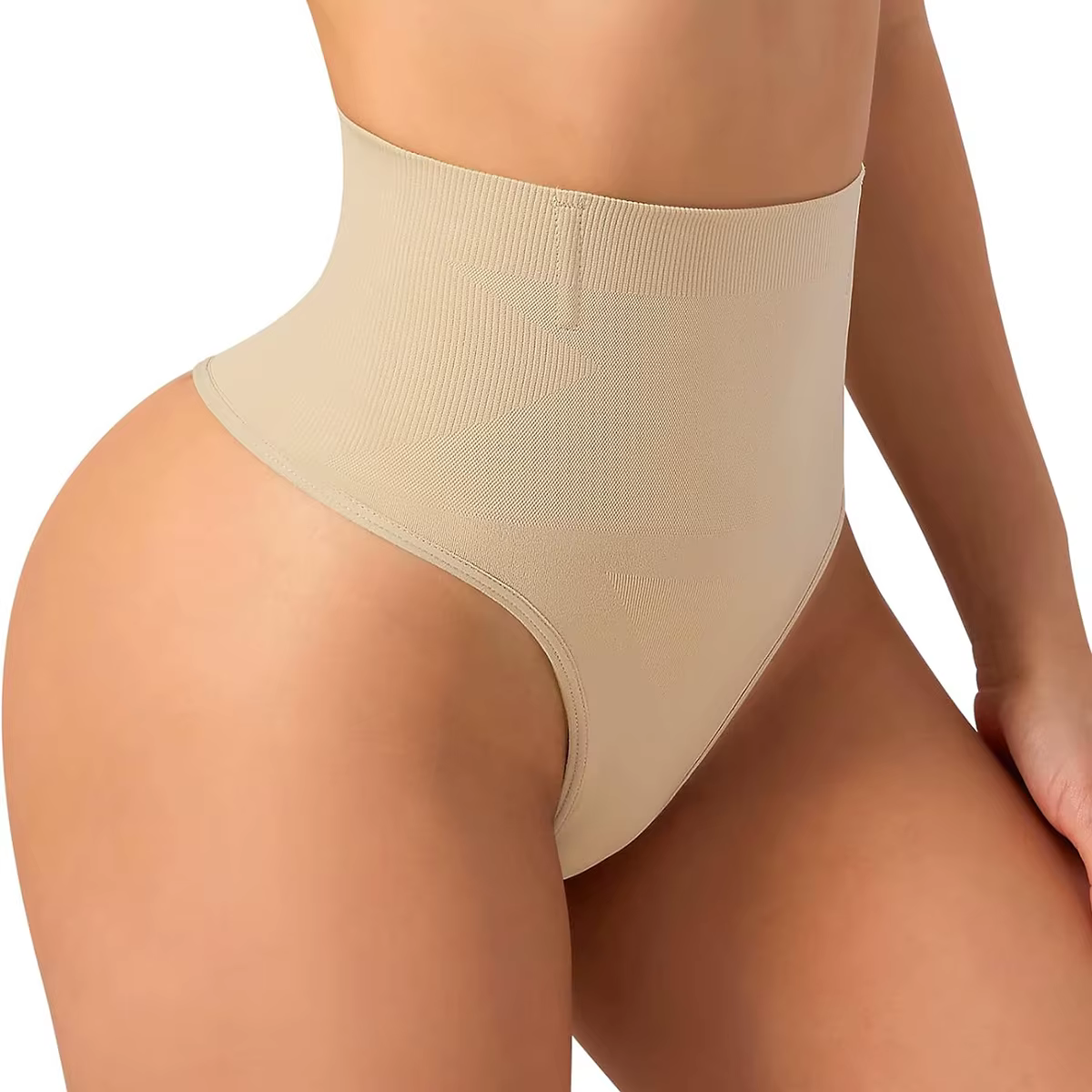 TUNIControl-Culotte de contrôle saillante taille haute pour femme, sous-vêtement amincissant pour le