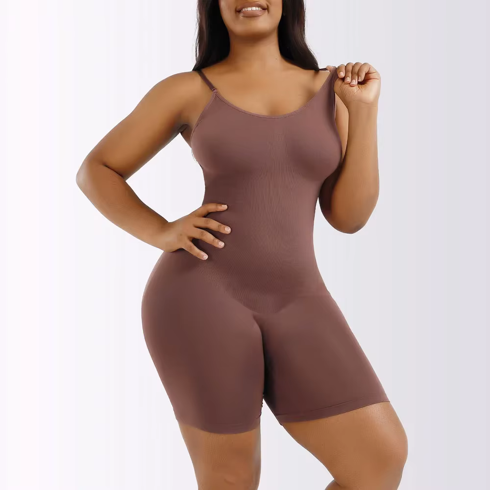 Combinaison de corps entier pour femmes, vêtements protubérants, contrôle du ventre, sans couture, e