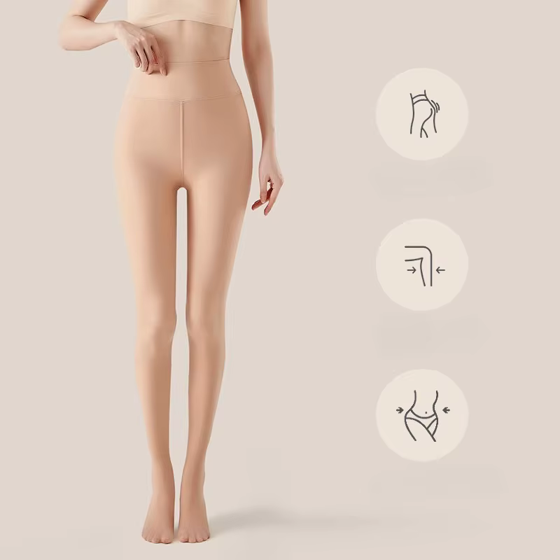 Collants légers pour l'hiver, Pile chaude, épais, couleur chair, amincissant, japonais JK, bas sexy