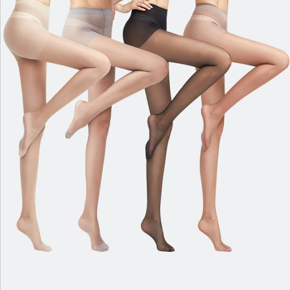 Collants en Nylon Ultra-fins sans couture pour femmes, bas transparents à orteils, Sexy, chaussettes