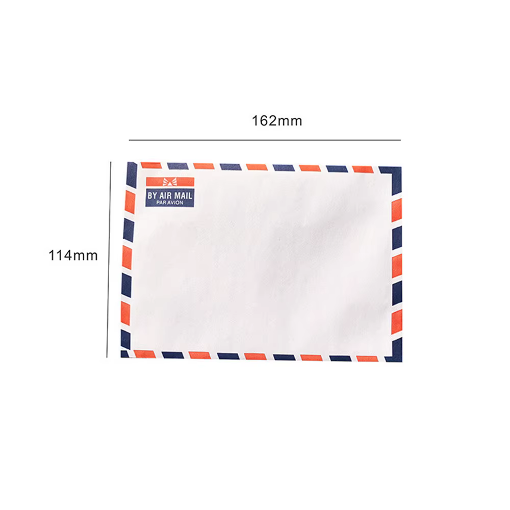 20 enveloppes en papier blanc pour courrier aérien, enveloppes rétro en papier de vachette