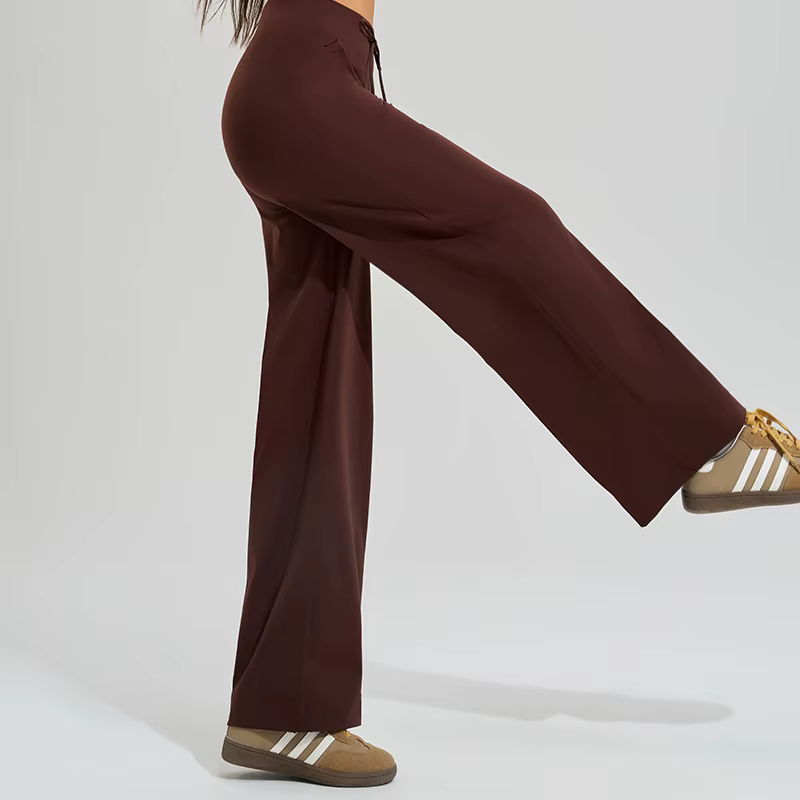 Pantalon de Yoga taille haute pour femmes, ample, course à pied, Double face brossé avec poches, cra